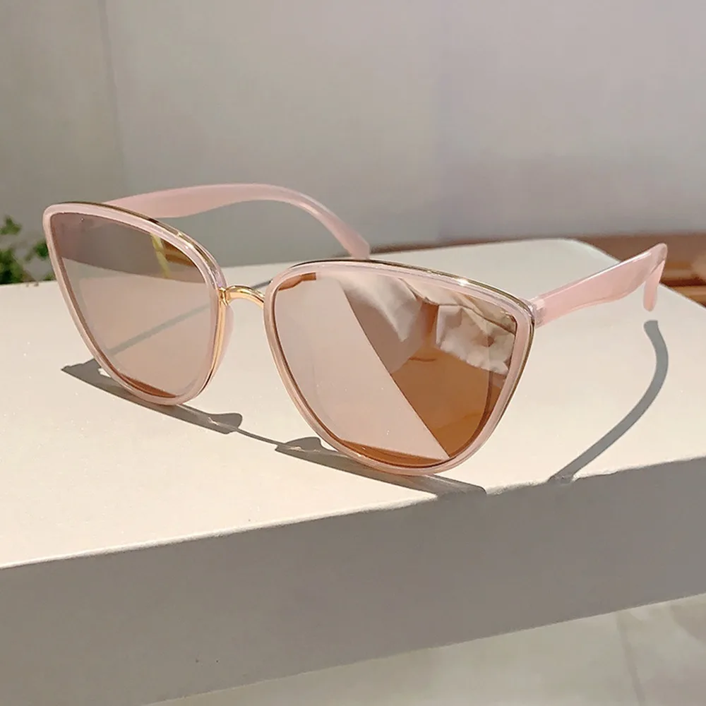 

Outdoor Vintage Cat Eye Sunglasses Coated UV400 Sun Glasses Trendy Gradient Lens Protective Eyewear for Women & Men