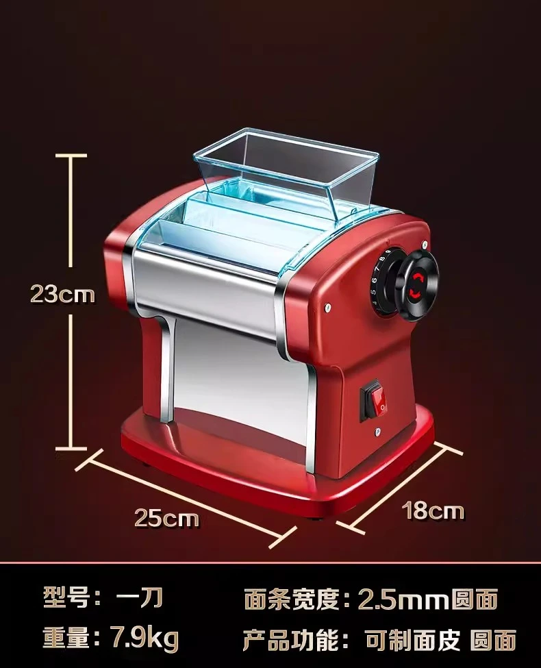 New Electric Noodle Maker 6-in-1 - Automatic Dough Press & Dumpling Wrapper Machine with 9 Thickness Settings