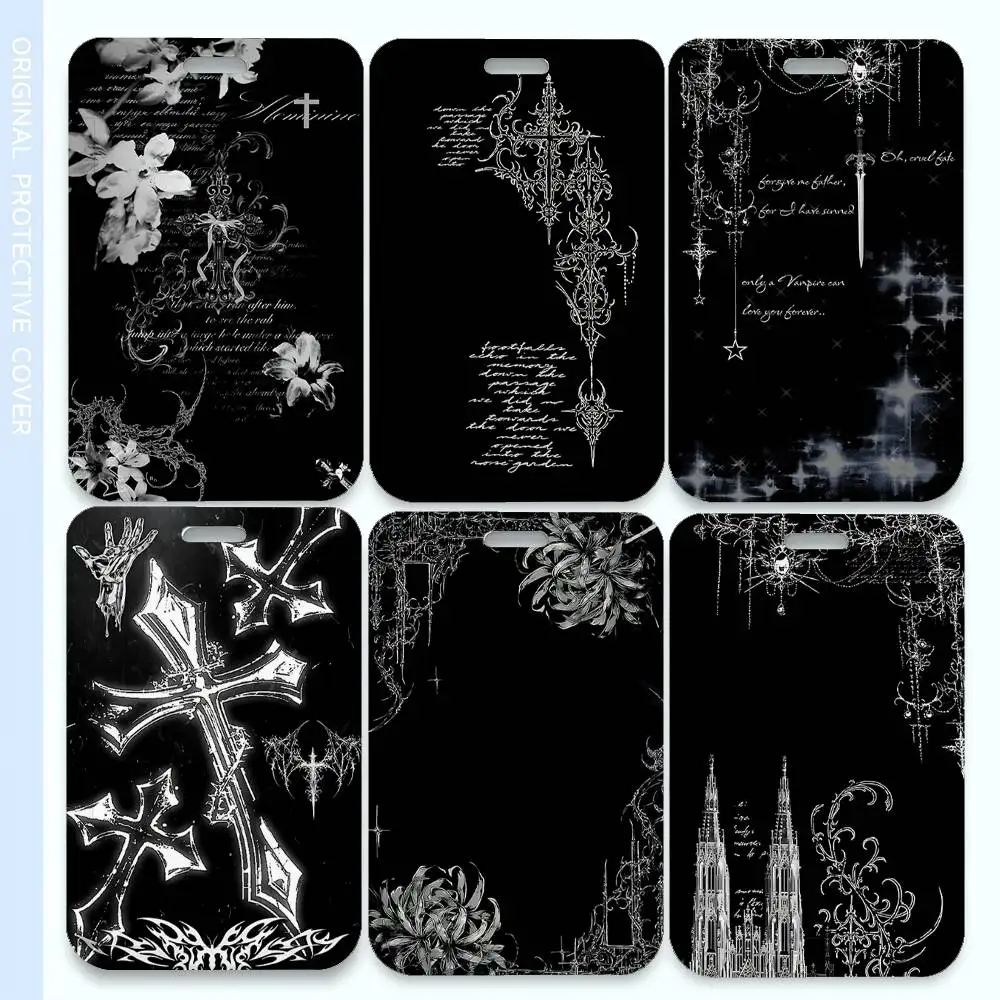 

Модный роскошный держатель для ID-карт Cyber Sigil Cross с ремешком на шею, подарок для мужчин и женщин, для повседневного использования