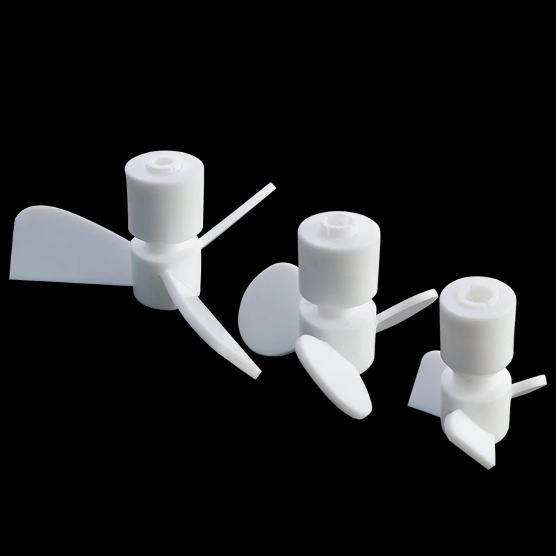 مكره Polytetrafluoroethylene، خلاط رباعي فلور بدرجة حرارة عالية للمختبر، محرك ثلاثي الشفرات
