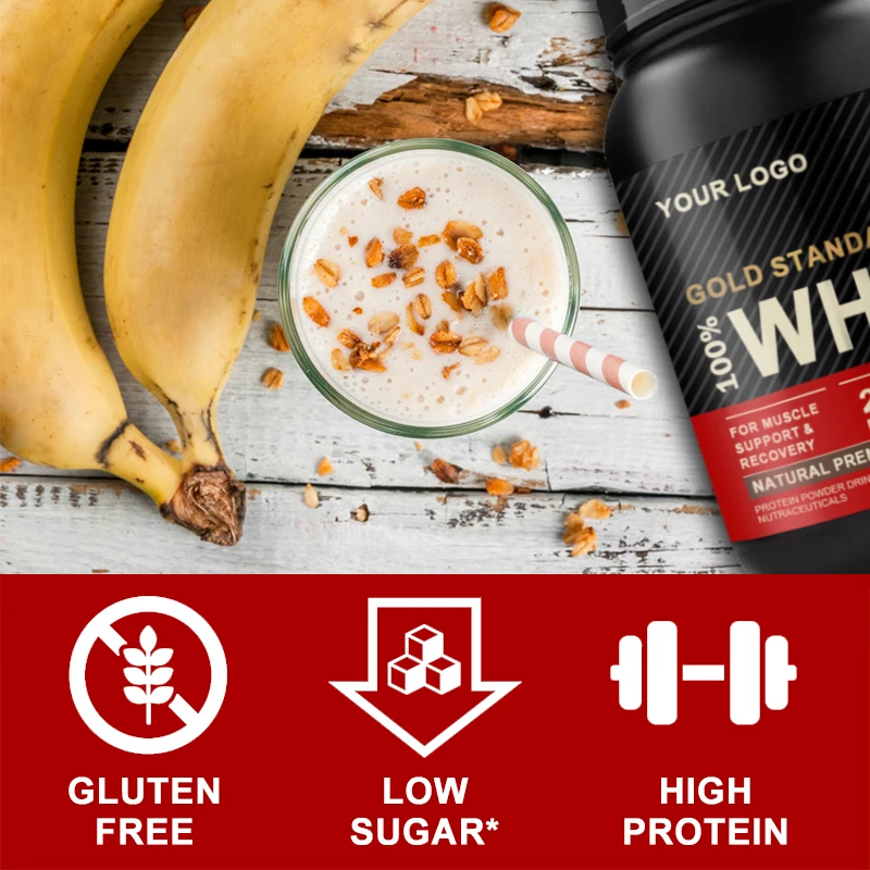 100% Whey Protein Supplements Provide Exercise Support Increase Muscle Mass Promote Point and Muscle Health for Men & Women