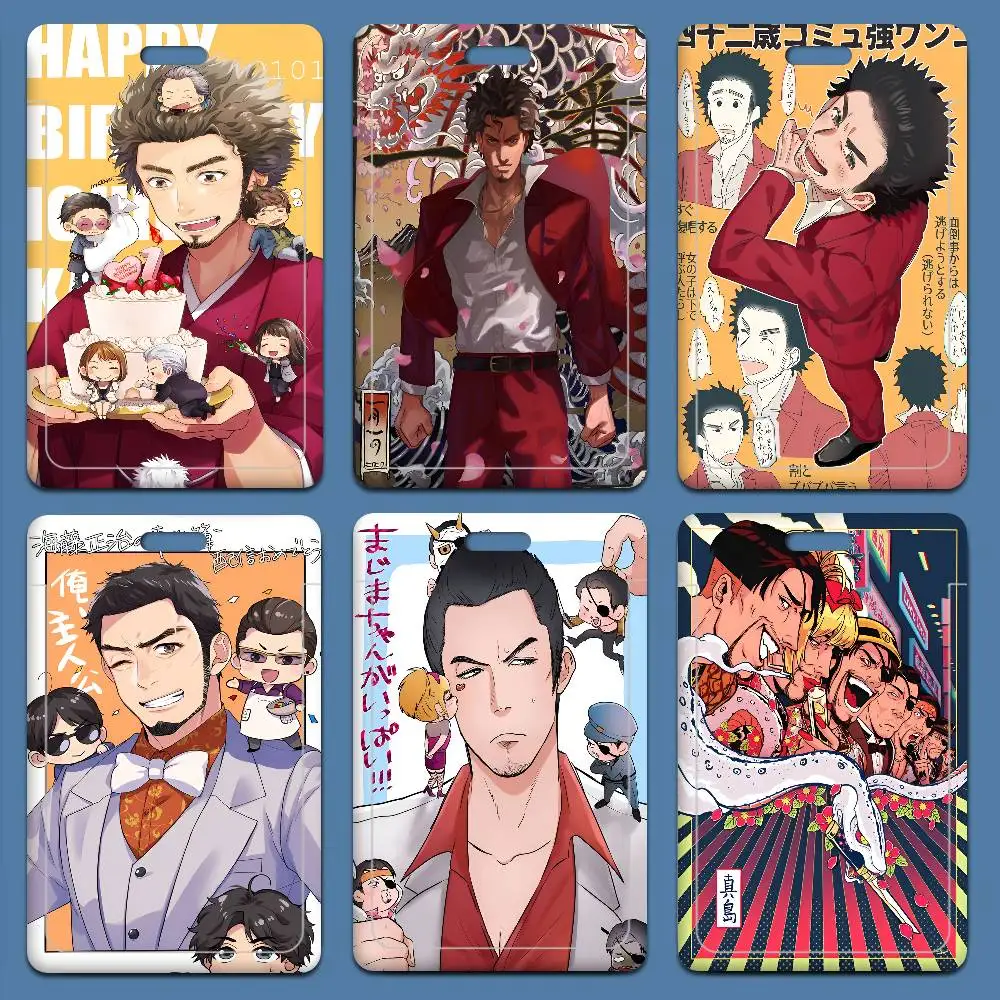 

Yakuza Like a Dragon Game Credential Badge Holder Card Holders Student Campus Lanyard Cards Holder Neck Straps For Gift