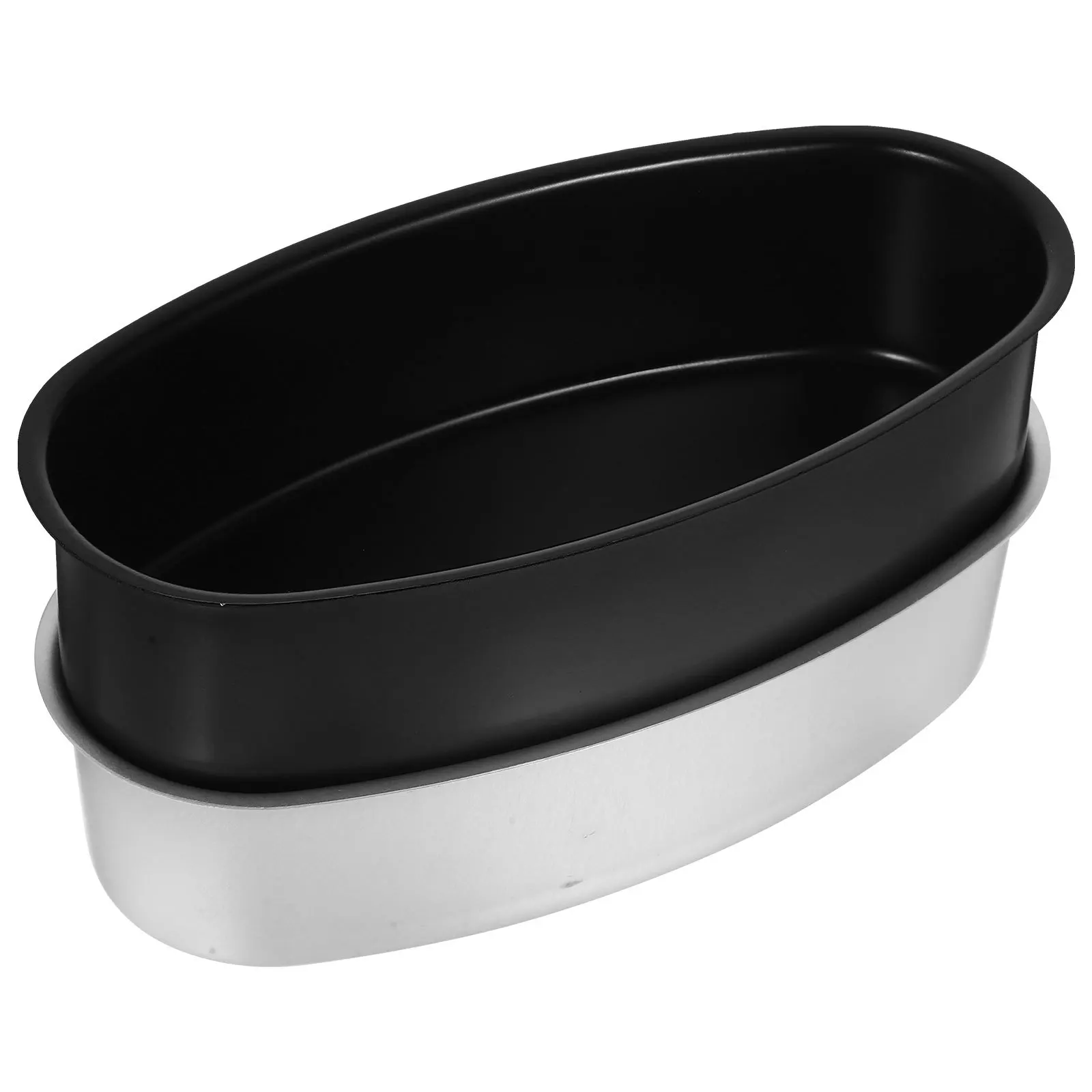 

2Pcs Oval Cheese Cake Pan Nonstick Dessert Pans Aluminium Alloy Baking Tools Wide Application Oval Shape Cake Pans