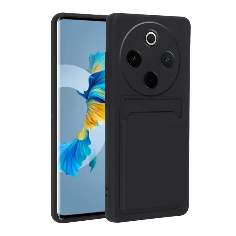 

Liquid Silicone Case For IQOO Z10 5G Z9 Turbo Card Holder Case For IQOO Neo 10 China Z9 Turbo Z10