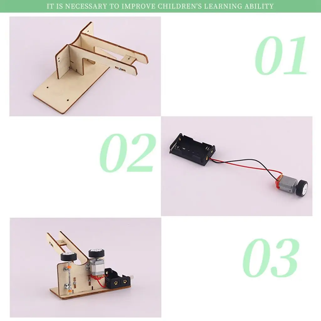 DIY Electric Ball Pitching Machine Kits Science for Boys Girls Age 4+