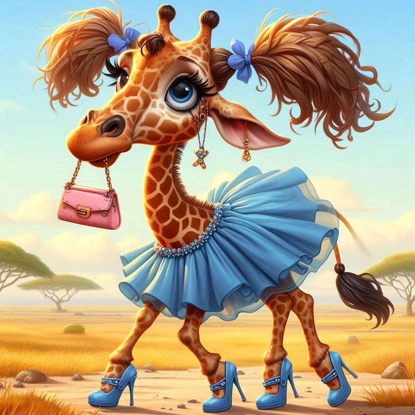 

Набор для алмазной живописи 5D-жираф — легкий круглый драгоценный камень «сделай сам», помолвка, 40*40 см/15,75*15,75 дюйма, домашний декор