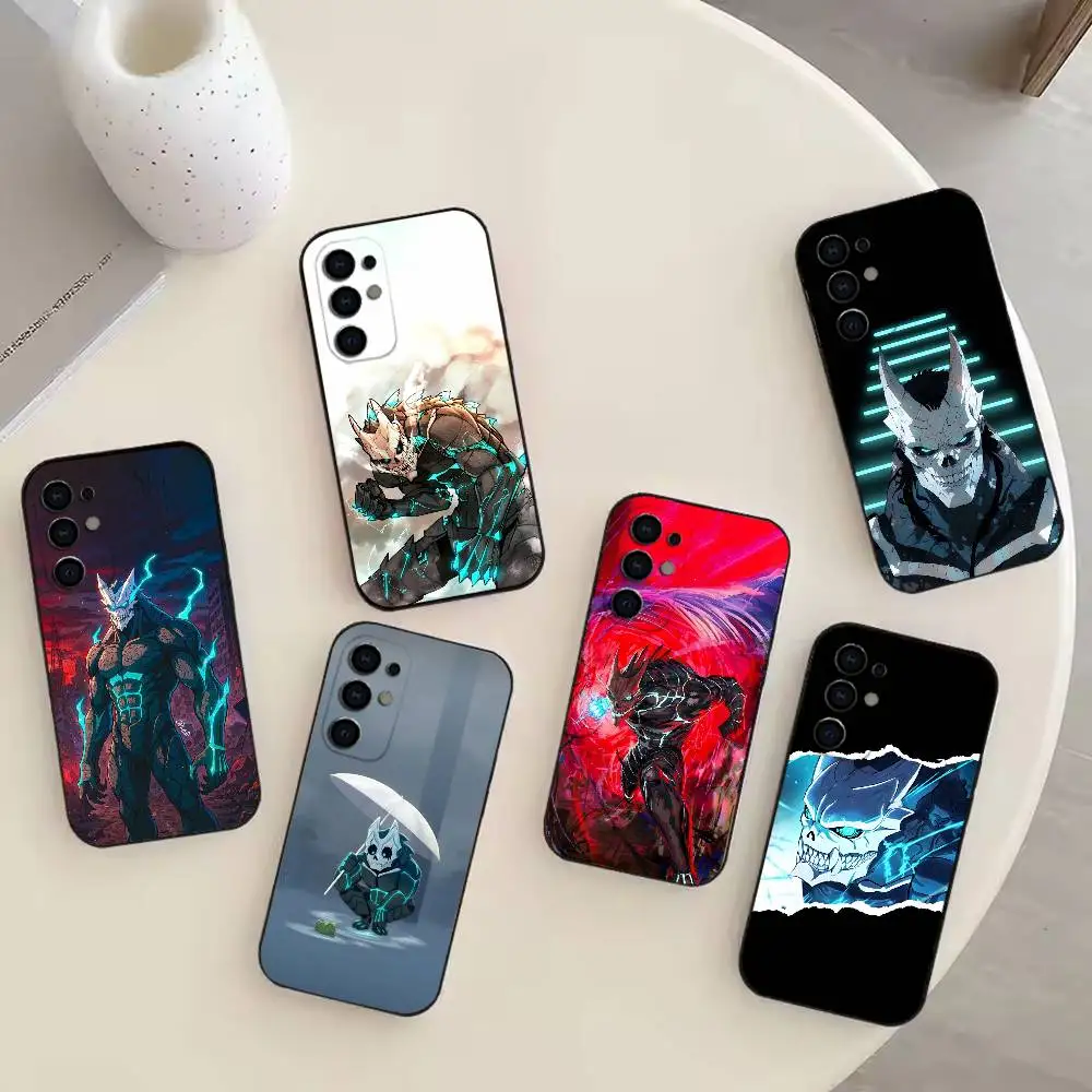 Funda para Teléfono K-Kaiju No-8 para Samsung S25, S24, S21, S22, S23, S30, Ultra, S20, Plus, Fe, Note, 10, 9, 5G, Negra