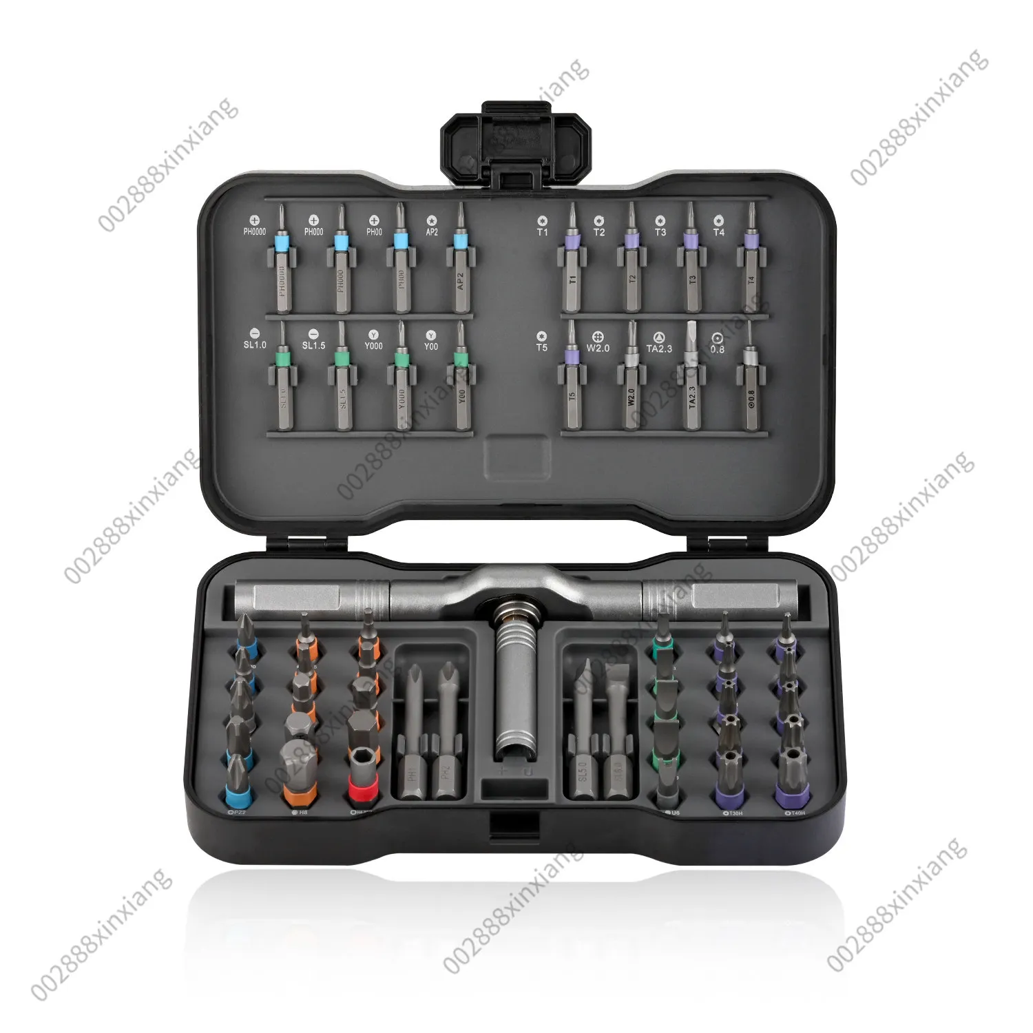 Portable Manual Screwdriver Set with S2 Steel Screwdriver Head and Ratchet Wheel That Can Be Combined