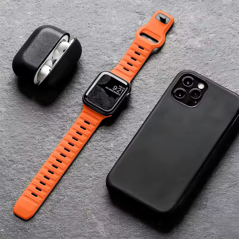 Strap For Apple Watch Band 49mm 44mm 45mm 41mm 40mm 42mm 38mm Soft Silicone sport Bracelet iwatch Serise 8 7 SE 6 5 9 Ultra 49mm - Image 6