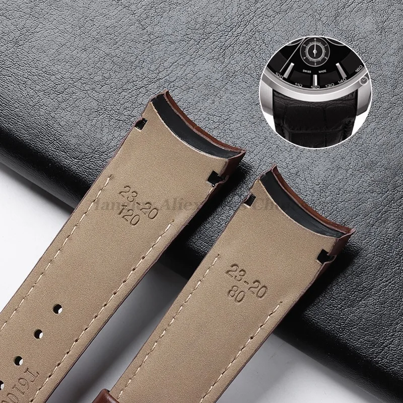 Genuine Leather Watch Strap for Tissot T035627 T035617 T035407 T035410A Watchbands Butterfly Buckle Accessories 22mm 23mm 24mm