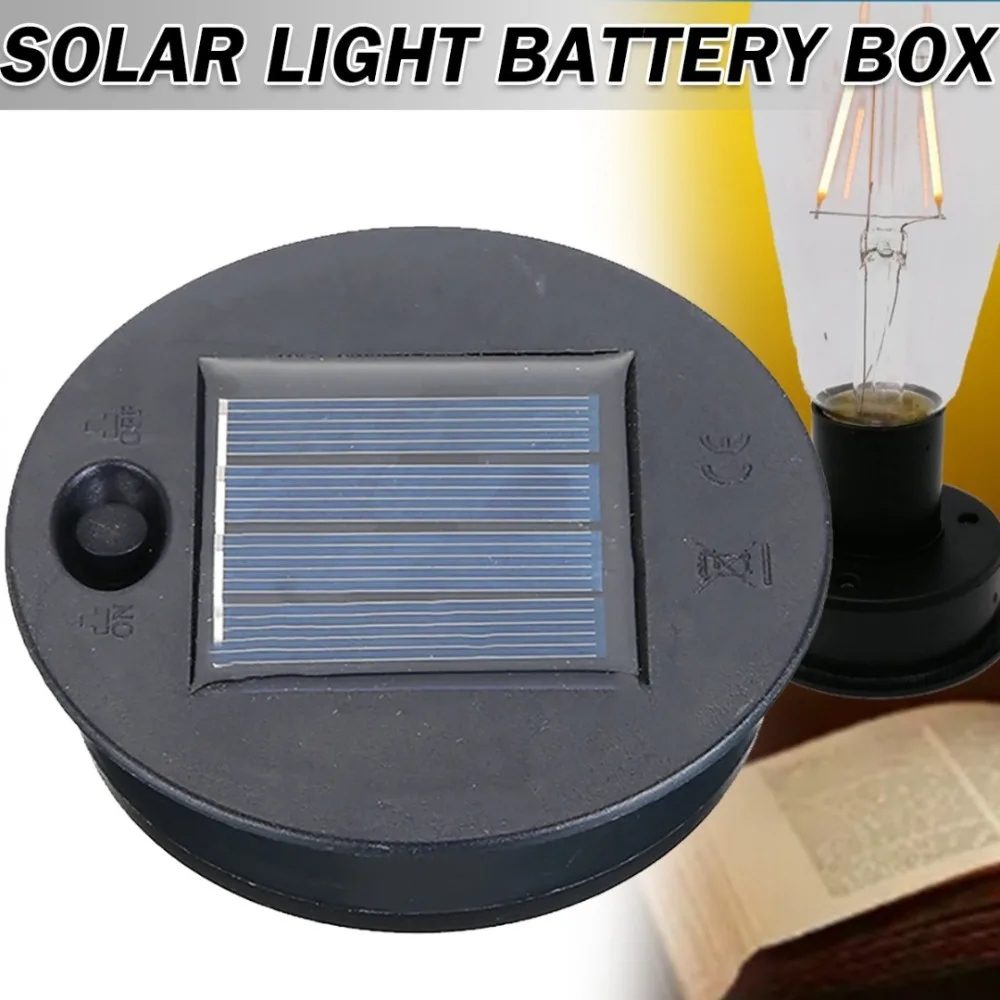 Solar Cells Replacement Solar Battery Box Silicon Solar-powered Solar Panel Round Polycrystalline Solar Storage Box for Outdoor