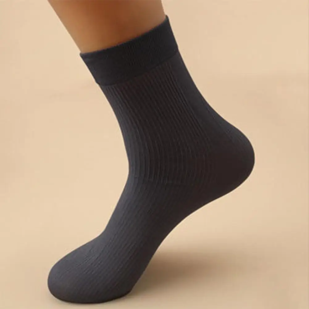 All-season Mid-calf Socks Mid-calf Socks Premium Men's Winter Socks Soft Knitted Warmth Anti-slip Breathable Mid-tube Ankle