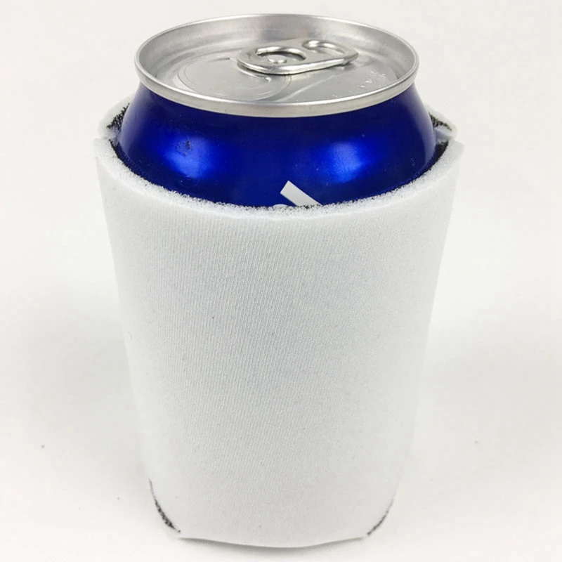 100PCS Neoprene Beer Can Cooler Drink Cup Bottle Sleeve Insulator Wrap Cover New White