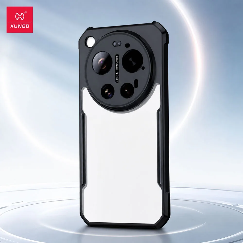 XUNDD Magnetic Case for Xiaomi 17 Ultra Clear Shockproof Cover with Rotating Kickstand Airbag Anti-Drop Full Camera Protection