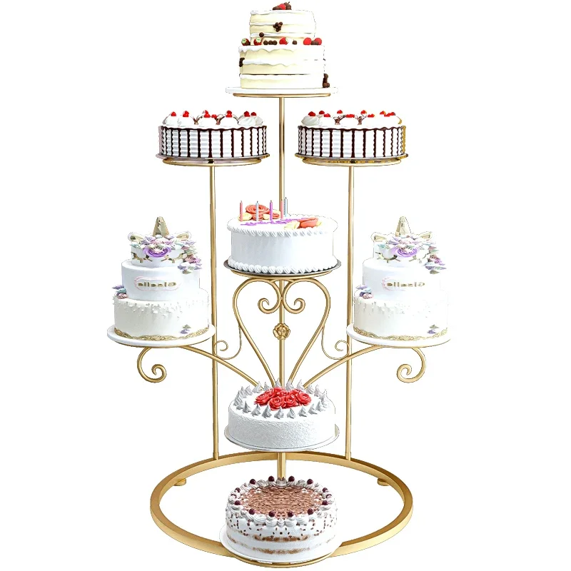 High Quality High Quality Luxury Party Events Cake Stand Pastry Confectionery Cupcake Stand Design Cake Board Buffet