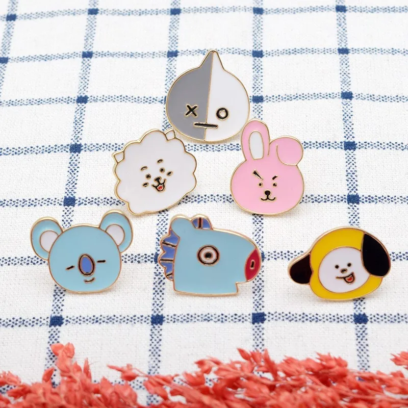 Niedliche Cartoon Cooky Tata Brosche Acryl Abzeichen Kleidung Dekoration Kawaii Jungen und Mädchen Weihnachts geschenk