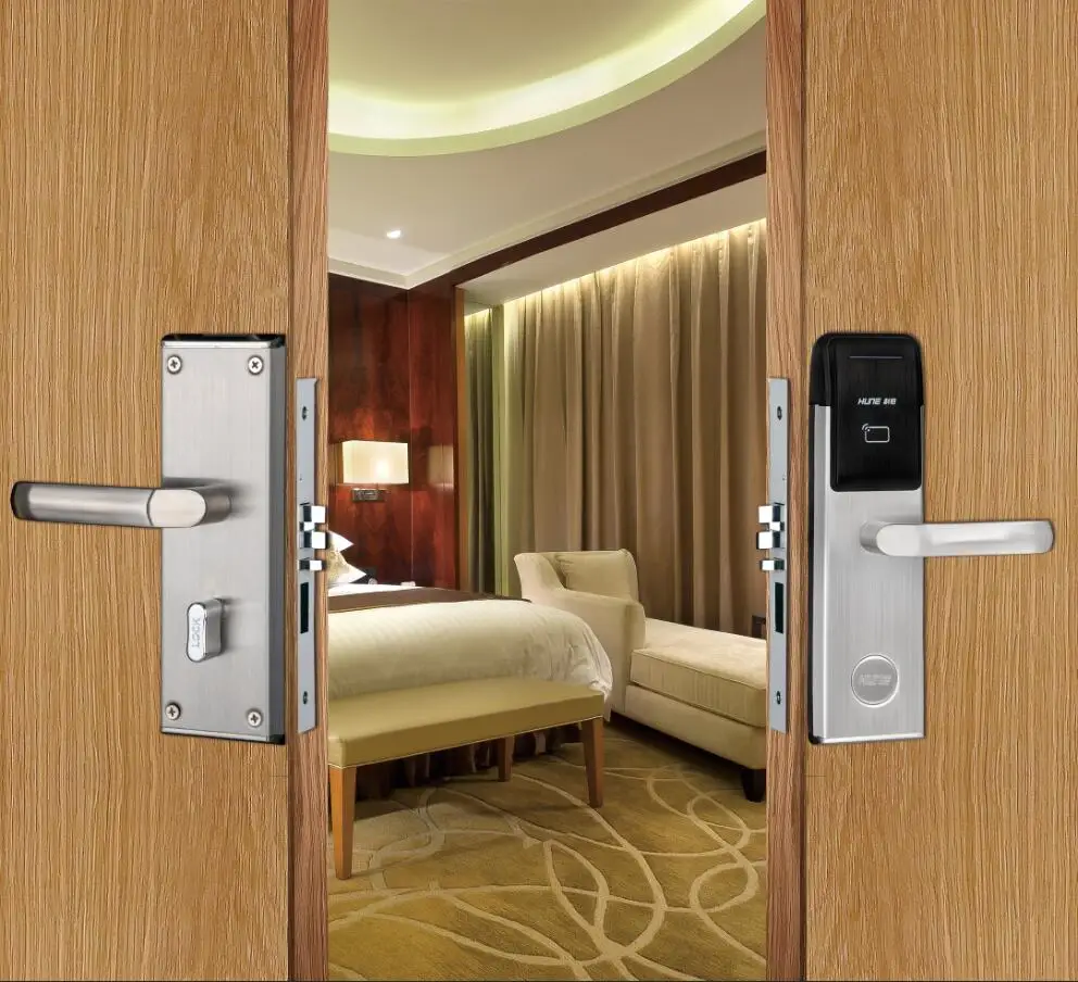 Contactless Electronic Rfid Key Card Door Lock With Hotel Door Lock System