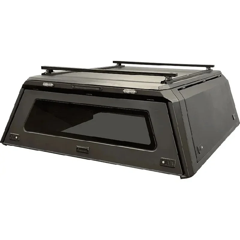 Weatherproof Aluminium Off‑Road Truck Camper Shell With Locking Window, Universal 4x4 Pickup Truck Offroad Exterior Accessories