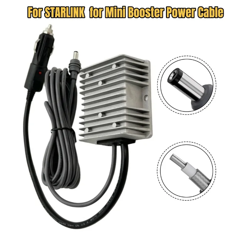 For Starlink Mini Boost Point Power Cord 30V 3.6A Output 10V-28V Input 18 AWG For  Test Measurement Tool Accessory