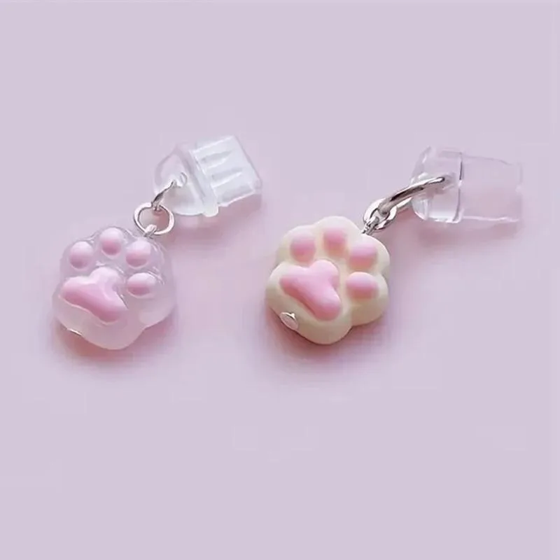 

Cute Claw Diamond Phone Dust Plug Phone Accessory Pendant Decoration for IPhone Type-C Charging Interface SJFCS03