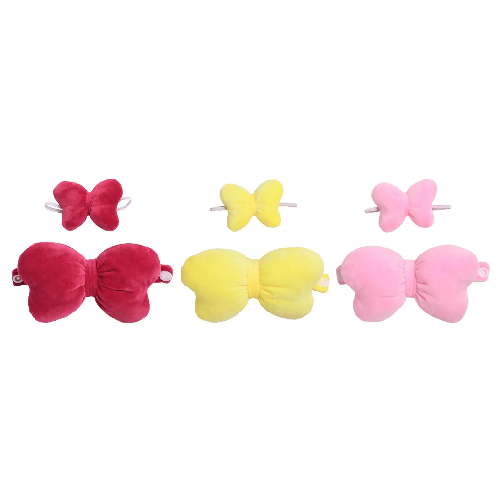 Accessoires beurre avec nœud et bandeau pour poupées 15-17cm, lot de 2 pièces