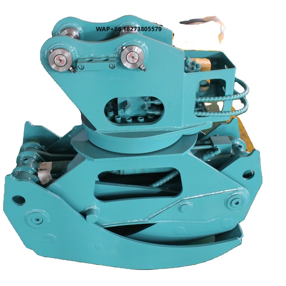 Excavator Hydraulic Grapple Attachment Rotatory Log Stone Wood