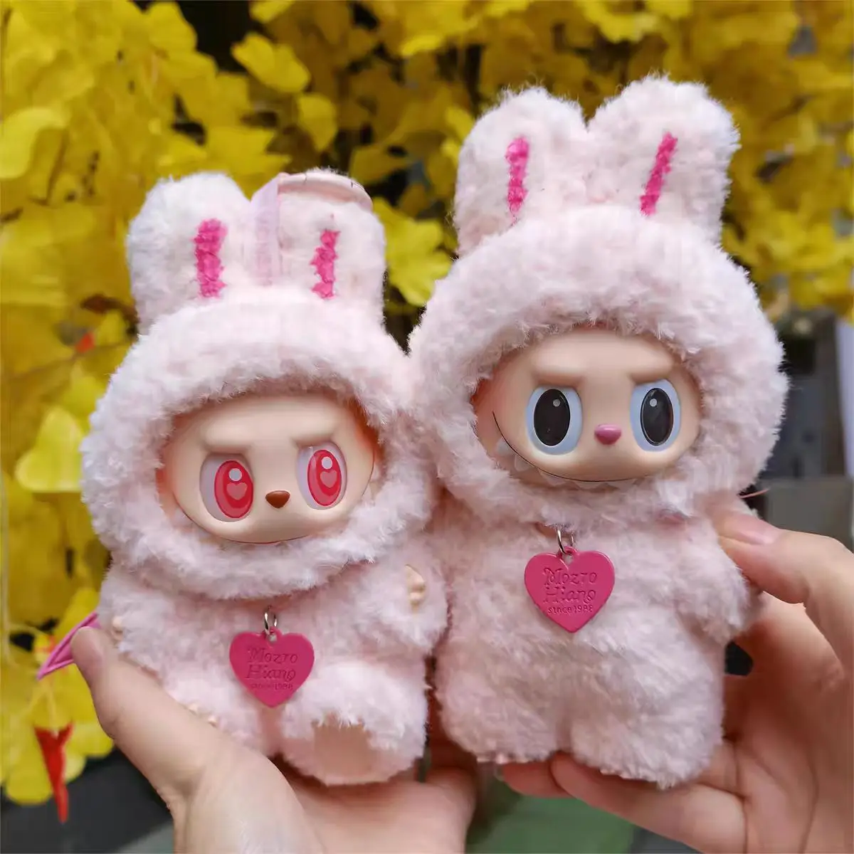 

New Labubu Pink Clothes Set Cute Angel Dinosaur Tail Designer Original Doll Plush Clothes Accessories Cartoon V1V2 Clothes Gift