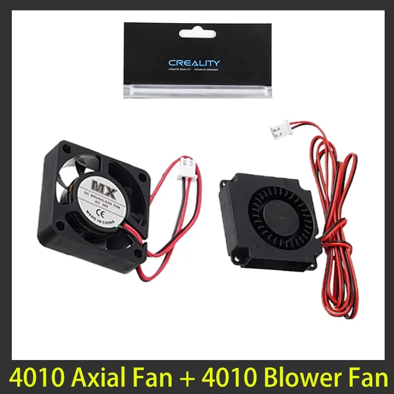 Creality Originele 4010 Ventilatoren DC 24V Extruder Hot End Ventilator en DC 24V Turbo Ventilator voor Creality Ender 3/Ender 3 Pro/Ender 5 3D-printer