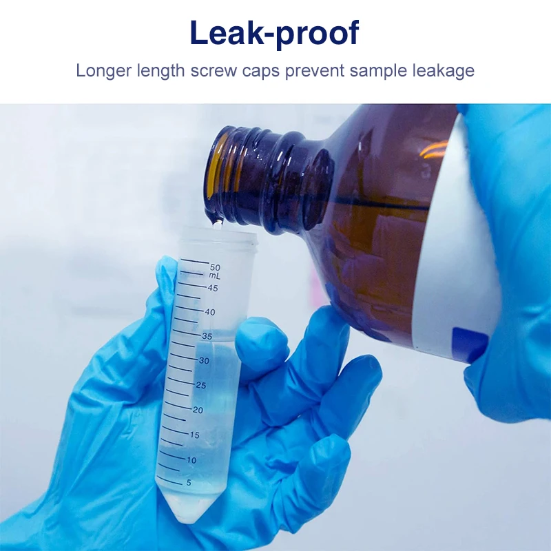 WESTTUNE Plastic Centrifuge Tube with Snap Cap 0.2ml 0.5ml 1.5ml 2ml 10ml 15ml 50ml Micro Scale PCR Tube Sample Lab Container