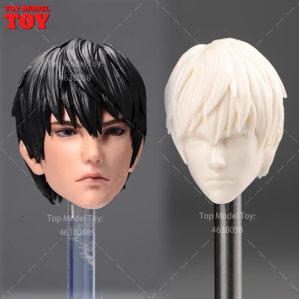 Ringtoys 1/6 Kylin Zhang Man Head Sculpt Unpainted Painted Model Fit 12'' Male …