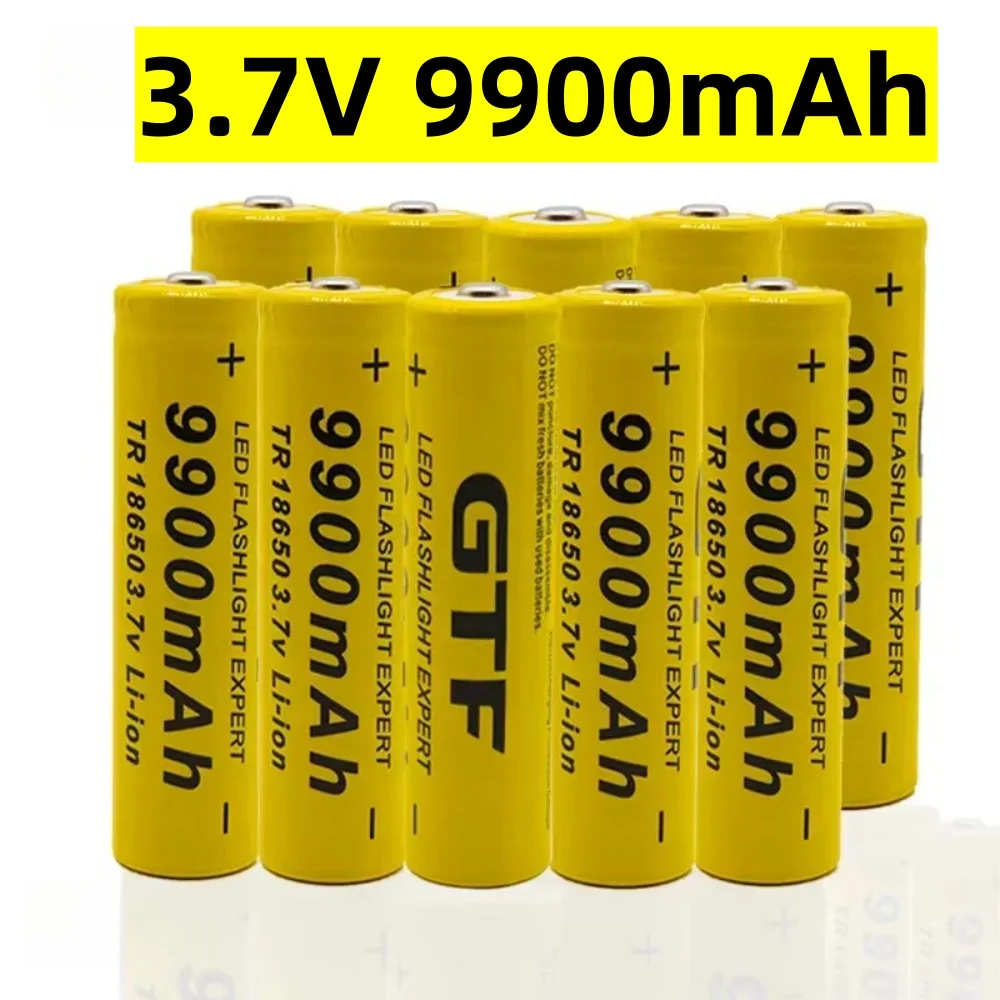 

2023 Original 18650 battery 3.7V 9900mAh rechargeable lithium ion battery for LED flashlight hot new high quality batteries NEW