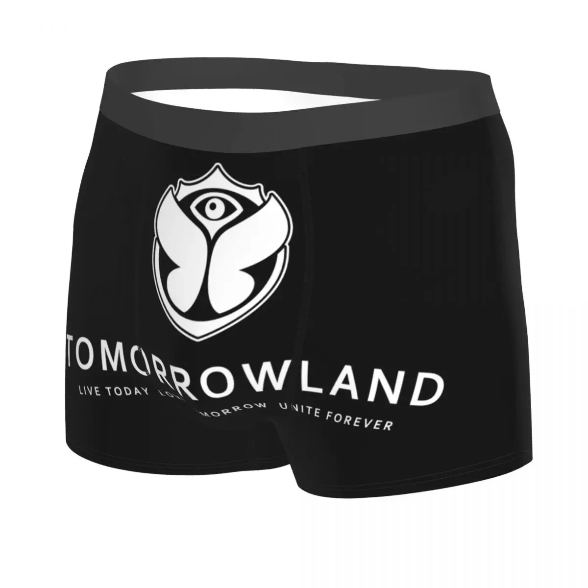 Custom Tomorrowland Underwear Sexy Printed Electronic Dance Music Festival Boxer Briefs Shorts Panties Breathbale Underpants