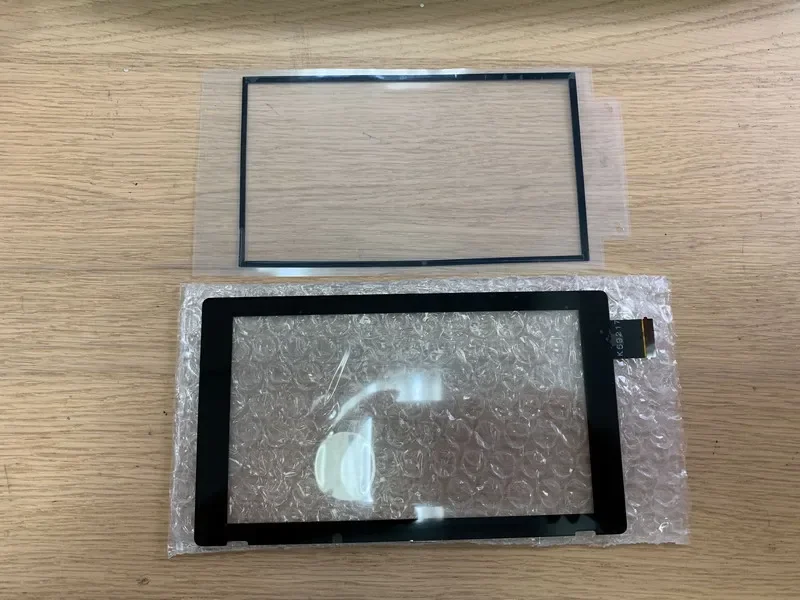 2PCS=1Set Replacement for Nintendo Switch V1 Touch Screen Digitizer +Dust-proof Sponge Adhesive Strips Sticker for NS Switch