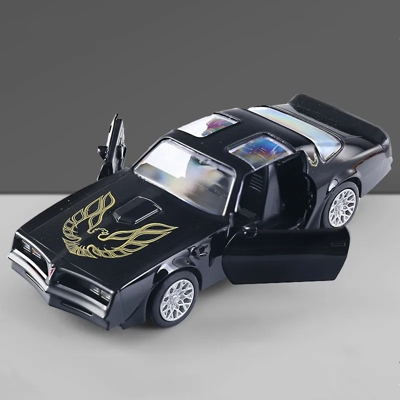 1/36 1978 Pontiac Firebird Classical Toy Car Model Children RMZ CiTY Diecast Alloy Miniature Pull Back Collection Gift for Boy