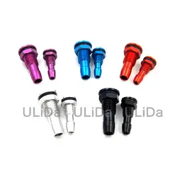 Boquilla de salida de 2 piezas, 6mm y 8mm, sistema refrigerado por agua de aluminio M8, boquilla de cobre, rosca, boquillas de aspersor de agua para barco teledirigido