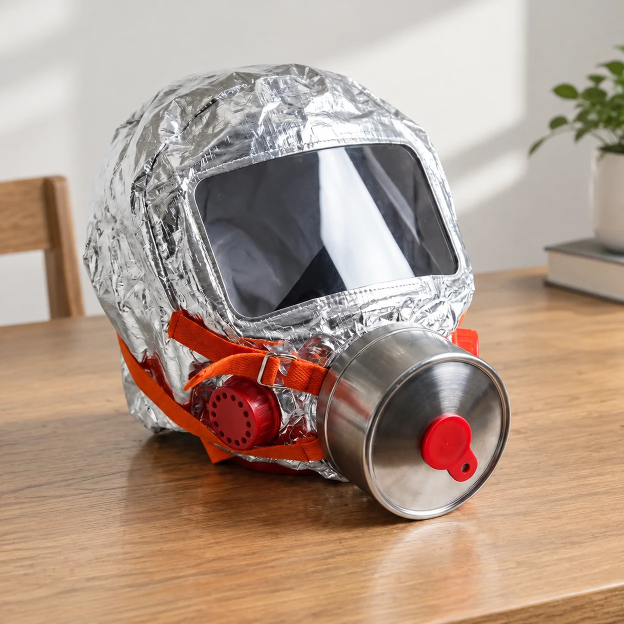 Multi-Layered Filter Fire Escape Mask Fireproof Filter Easy-Fit Hood Smoke Filter Respirator Smoke Filter
