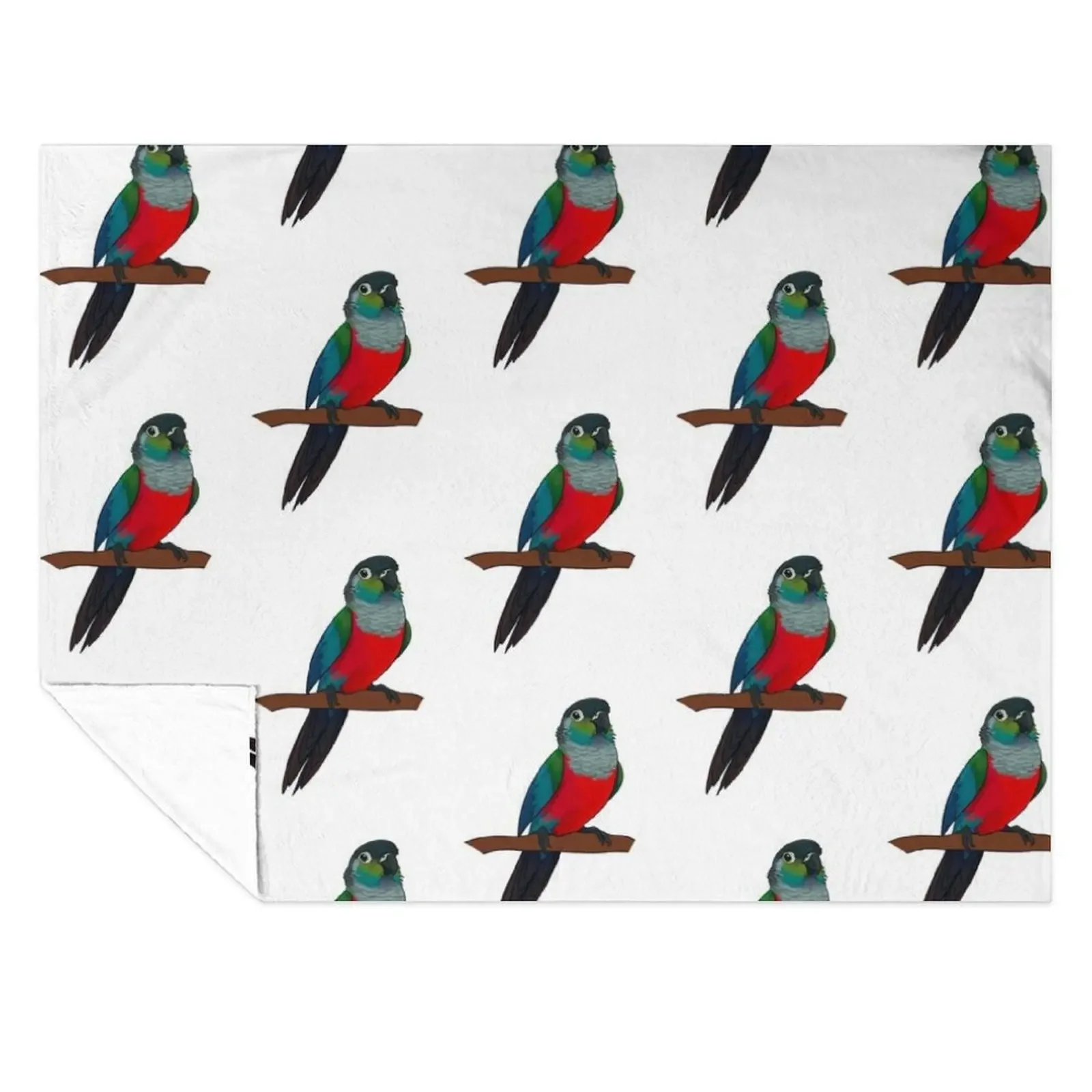 

Crimson bellied conure Throw Blanket Flannels for winter Bed Fashionable Bed linens Blankets