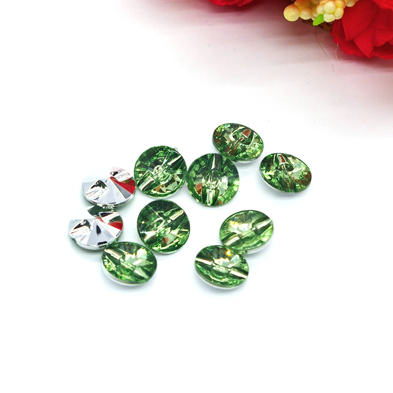 11mm 50pcs Acrylic Buttons Scrapbook sewing accessories vintage buttons resin accessories sewing supplies buttons for clothing