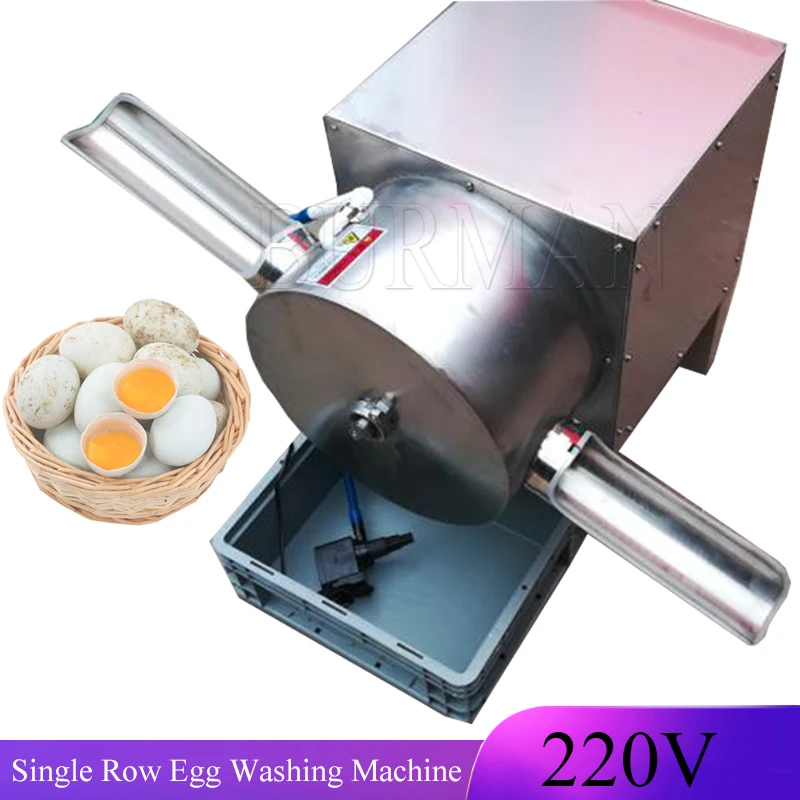 2023 High Efficiency Commercial Electric Stainless Steel Poultry Fresh Dirty Egg Washing Cleaning Equipment