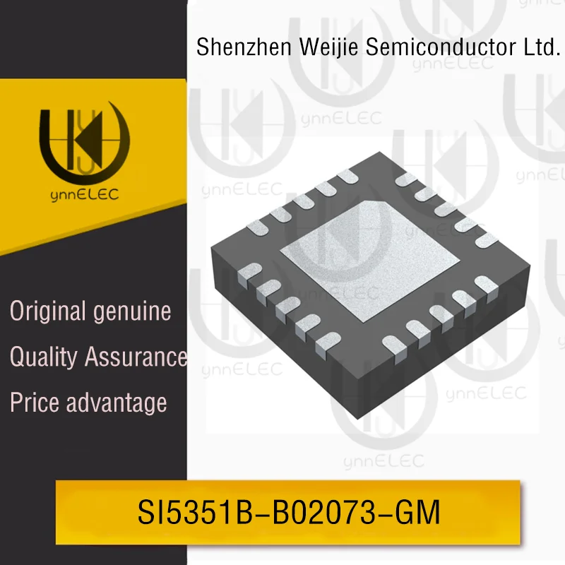 Precision Clock Generator | SI5351B-B02073 ±0.1ppm Stability | 200MHz Max | QFN-20