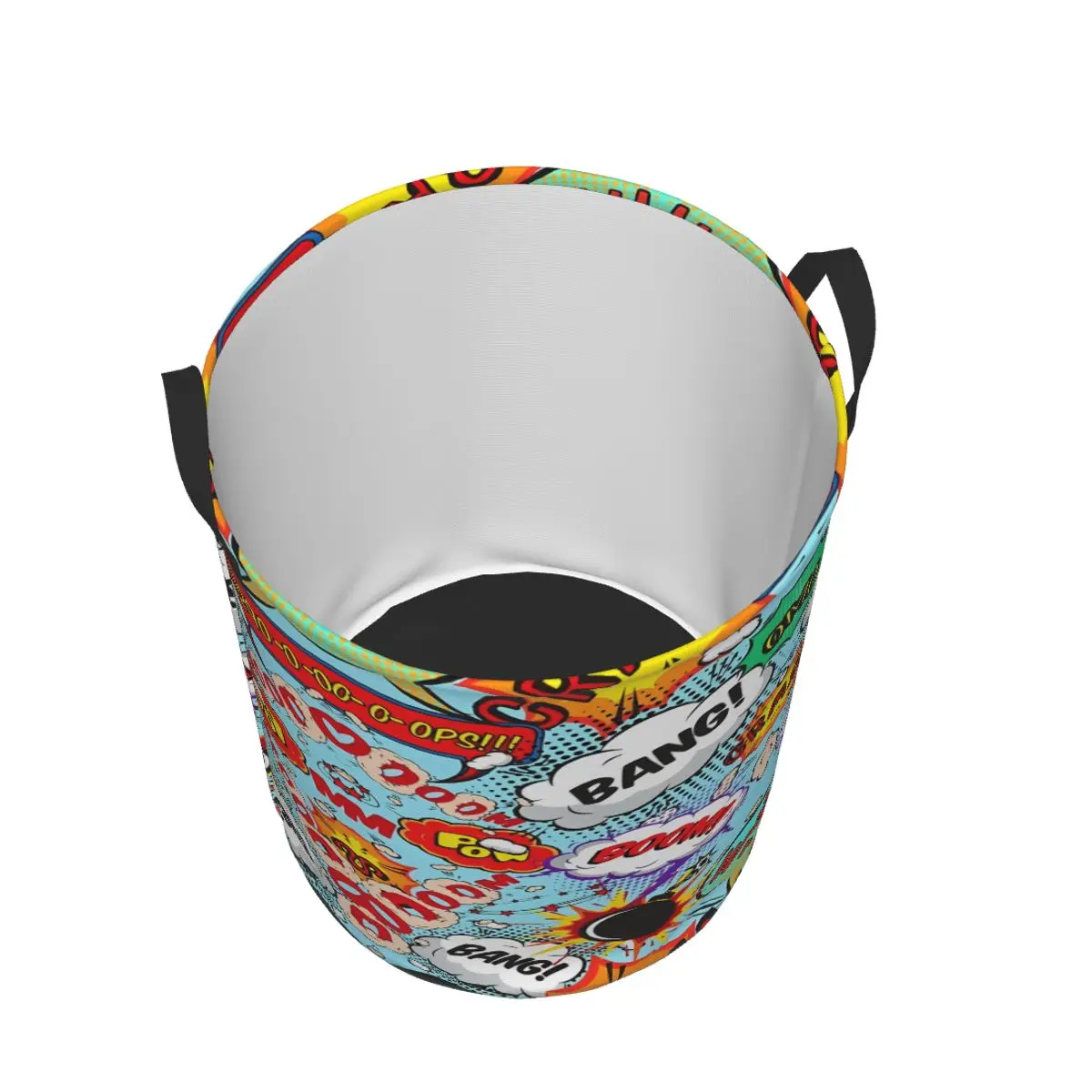 Custom Bingo Laundry Basket Foldable Cards Game Clothes Toy Hamper Storage Bin for Kids Nursery