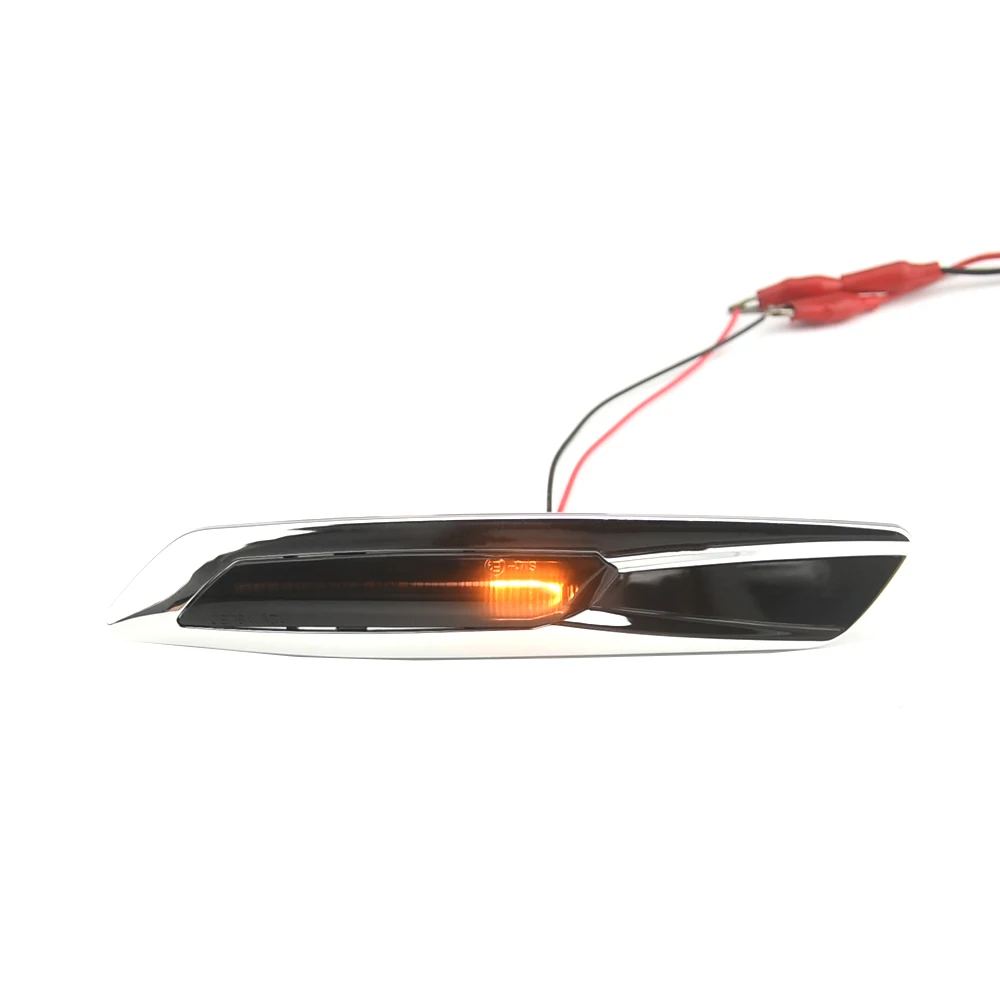 صالح لسيارات BMW 1 3 5 Series F30 E90 E91 E92 E93 E46 E60 E61 2x LED أضواء العلامات الجانبية نمط بدوره مصباح إشارة نمط العنبر الديناميكي