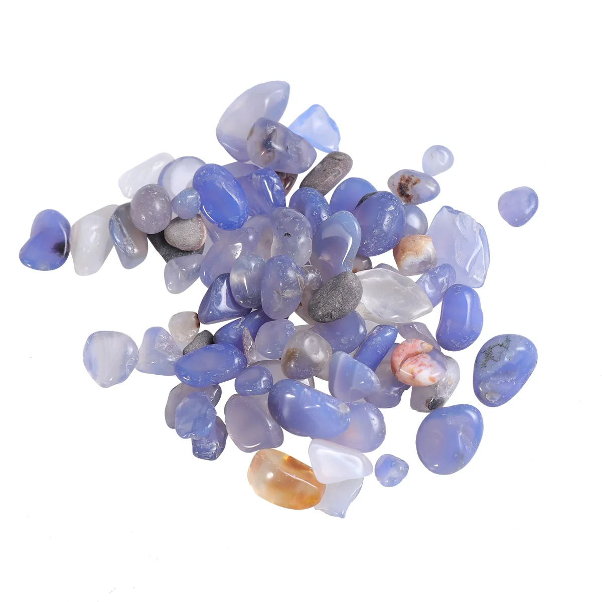 

2 Packs Natural Crushed Crystal Rocks Tumbled Chips Stone Irregular Shape Healing Home Indoor Decorative Stones for Vases Plants