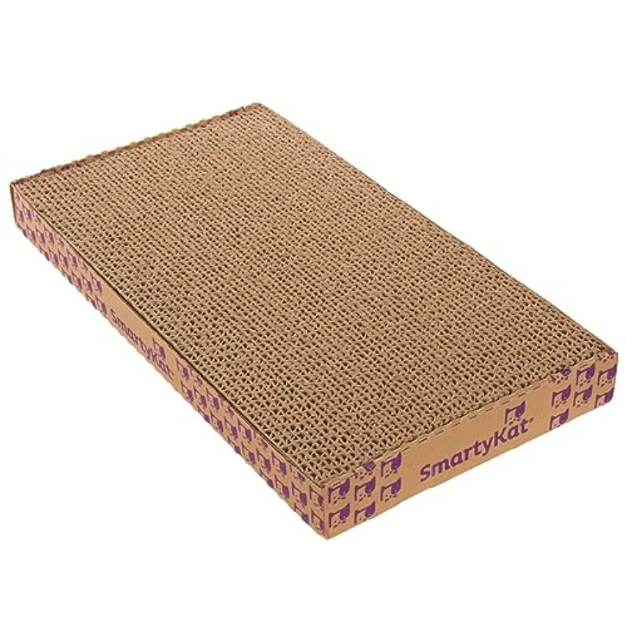 Super Scratcher+ Double Wide with Catnip Infusion Technology Corrugate Cat Scratch Pad, Reversible