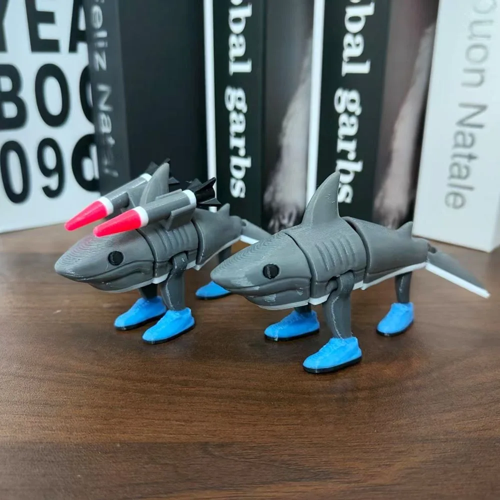 Tralalero Tralala Shark Toys راقصة الباليه تونغ تونغ صحور كابتشينو الشكل Brainbot أنيمي زخرفة مكتب ديكور الهدايا