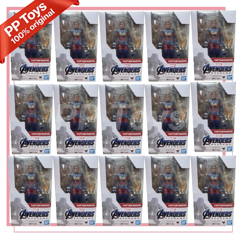 

In Stock Originate Bandai SHF Marvel Captain Marvel Mobile Model Toys S.H.Figuarts Avenger: Endgame Carol Danvers