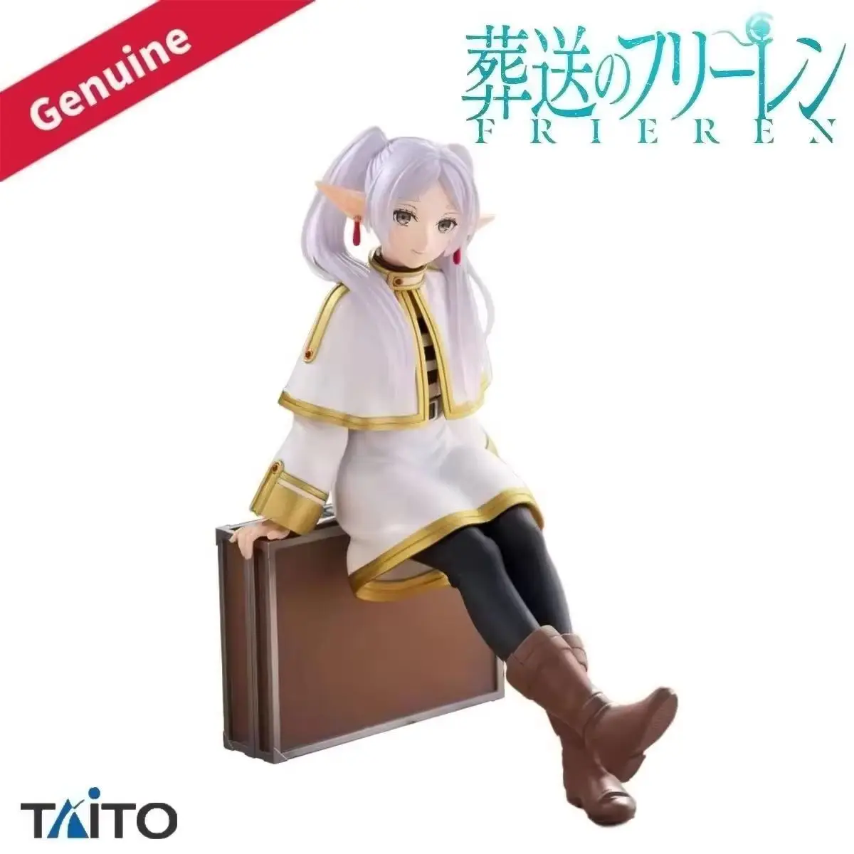 

Original Genuine Taito Prepainted Desktop Cute Sousou No Frieren Frieren Trunk Ver. H=130mm Anime Model Figure Decoration Gift