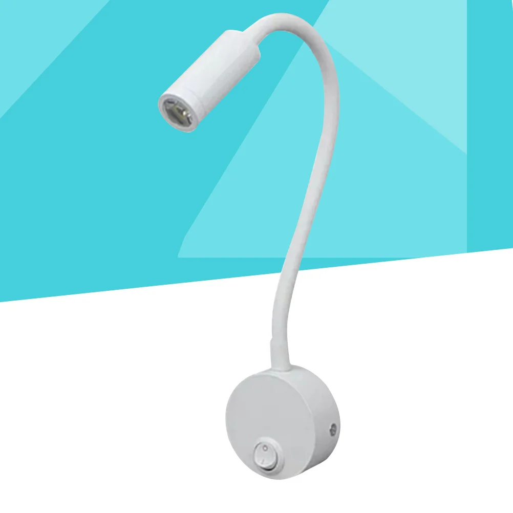 

2pcs Led Bedside Reading Lamp 3W Flexible Gooseneck Desk Light No Glare Low Power Home Office Dorm Night Light