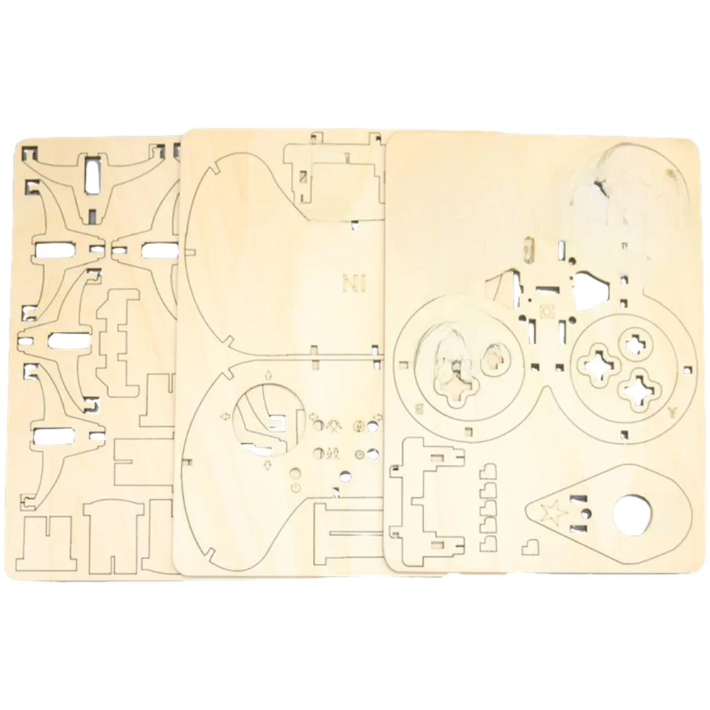 Wooden DIY Quadcopter Remote Control Aircraft Kit 2.4G RC Airplane For Educational STEM Building Toy For Children Hobby Model