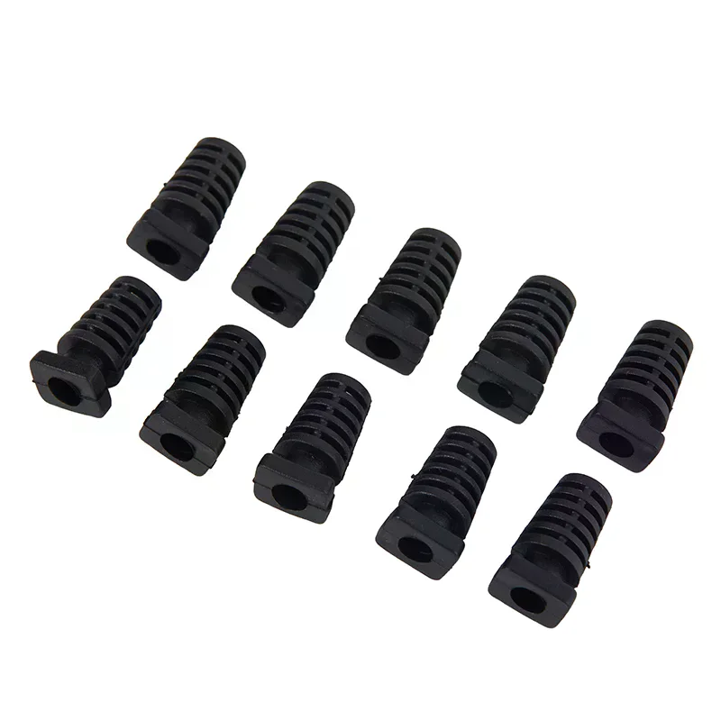 10pcs 4.1mm Cable Gland Connector Rubber Strain Relief Cord Boot Protector Wire Cable Sleeve for Power Tool Cellphone Charger